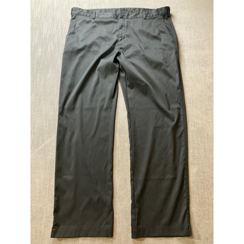 Nike Golf Dri-FIT Mens Black Flat Front Performance Trousers 40x32 Pants